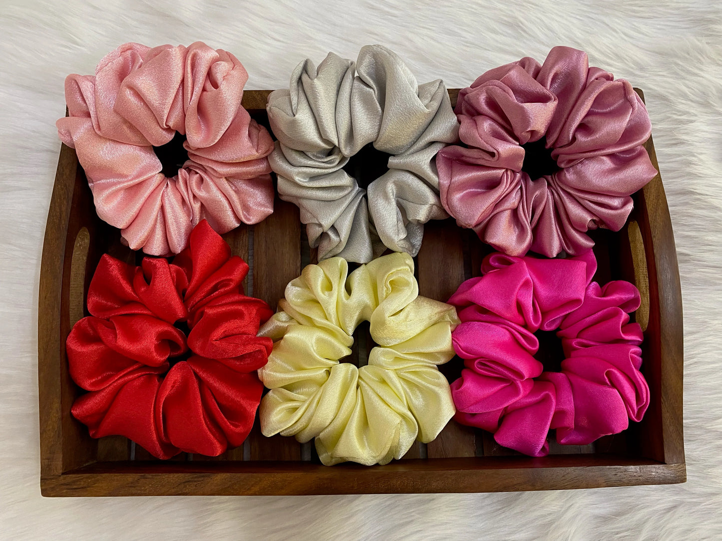 Drape Mart Luxury Satin Silk Hair Scrunchies