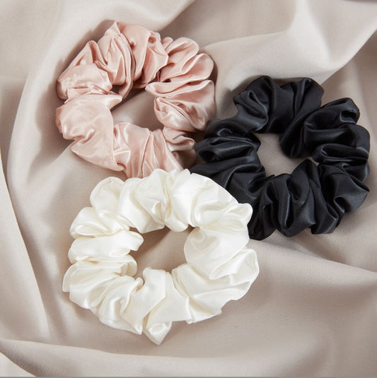 Drape Mart Luxury Satin Silk Hair Scrunchies